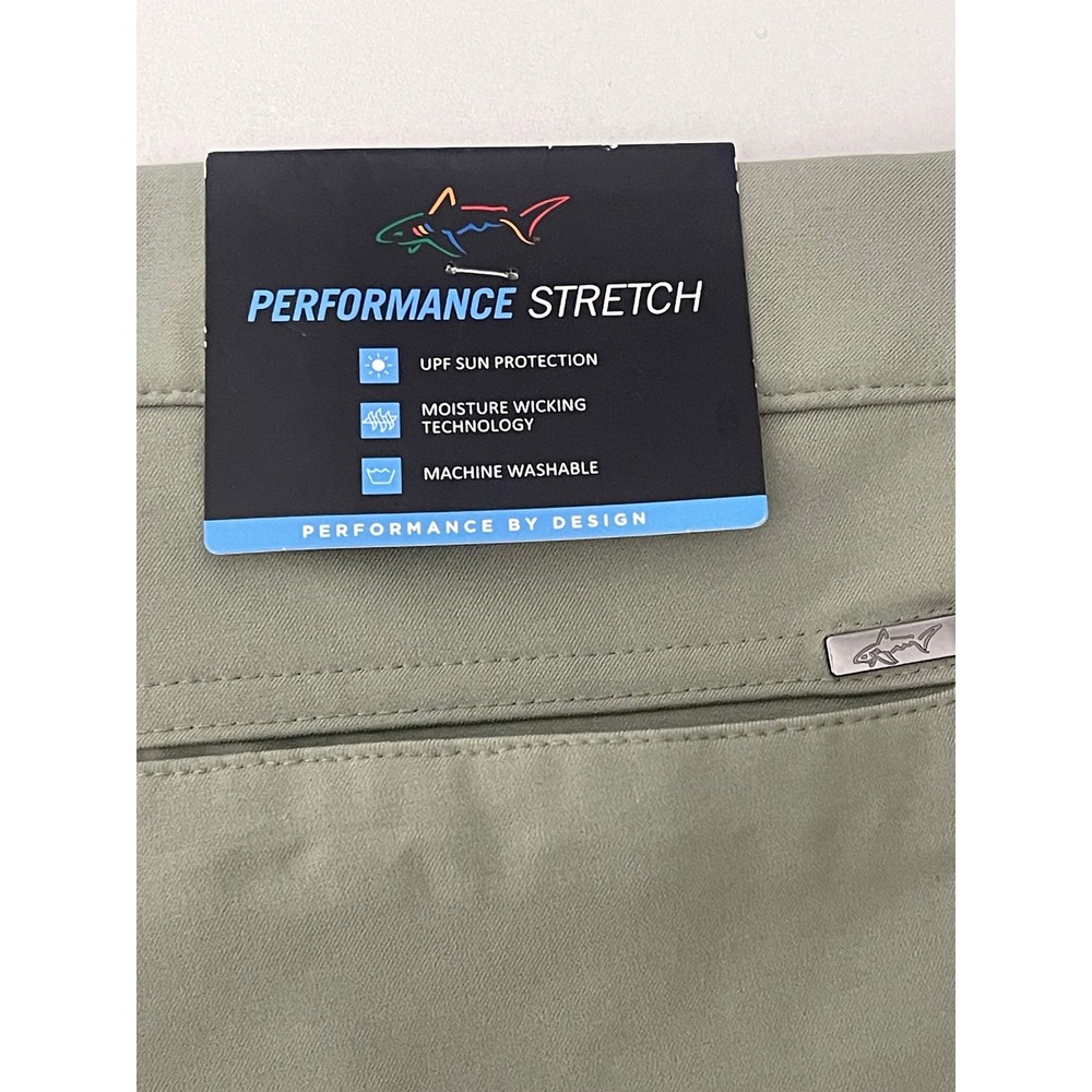 Greg Norman Mens Performance Stretch Golf Pants Sage Green 36x32 G7S25XMP737 NWT - Picture 7 of 7
